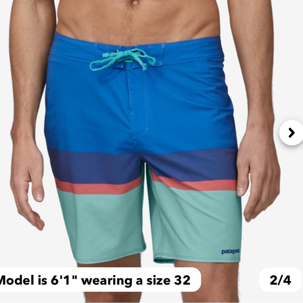 Patagonia Men's Hydropeak Boardshorts - 18" size 40 waist